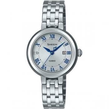 Casio Women’s Sheen Solar Sapphire Stainless Steel Analog Watch – 4530J-7AJF