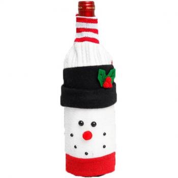 Funda Navideña para Botellas de Vino Tinto