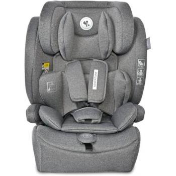 Lorelli i-Size Kindersitz Abenteuer (76-150 cm) mit verstellbarer Kopfstütze bis 36 kg grau