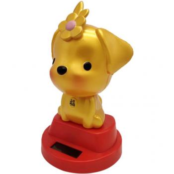 Solar-Powered Dog Figurine