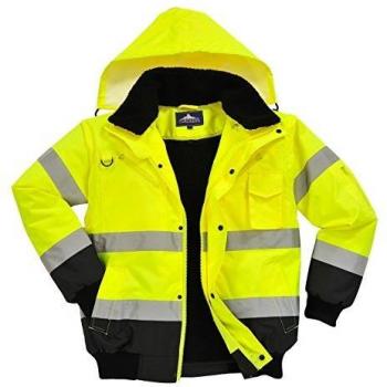Cazadora Impermeable Portwest 3 en 1 – Visibilidad y Protección EN342