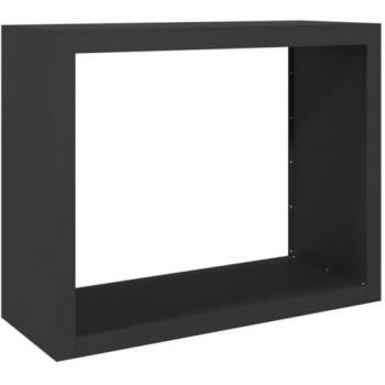 Magasin de bois de chauffage 100x40x80 cm, acier noir – VidaXL