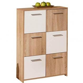 Set Mobile Buffet Egadi Rovere/Blanc Laccato – Dimensioni 77x30x115 cm