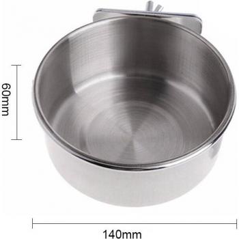 Edelstahl Wasserschale für Papageien