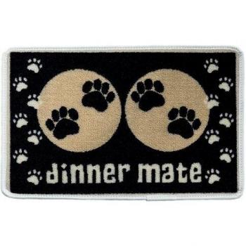 Tapis de repas pour animaux noir 40 x 60 cm