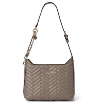 Borsa a spalla Guess Anning Dark Taupe