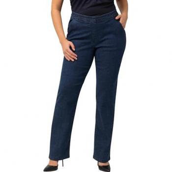 Jeans Mandy Donna Blu Cotone Gamba Dritta Taglia 66