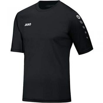 JAKO Kinder Fußballtrikots Trikot Team KA, schwarz, 164, 4233