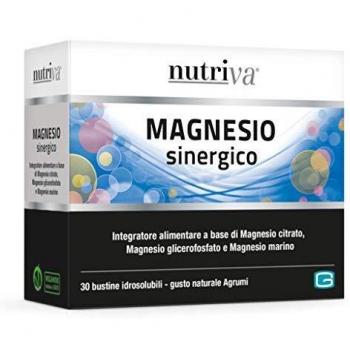 Nutriva Magnesio Sinergico integratore per stanchezza e affaticamento 30 bustine