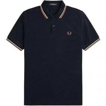 Polo ribete marino Fred Perry para hombre