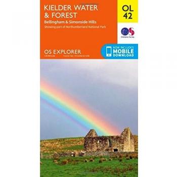 Ordnance Survey Map of Kielder Water & Forest