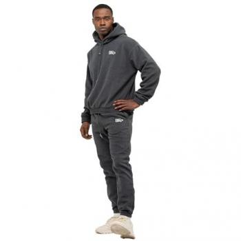 Tom Barron Herren‑Trainingstrack in Dunkelgrau L – Oversize-Fleece