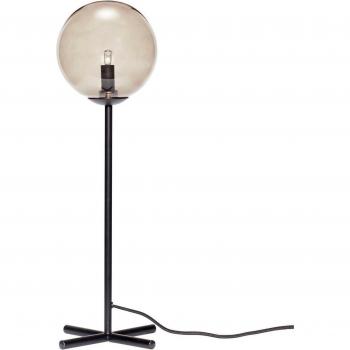 Hübsch Lampe de Table en Métal, Noir/Fumée, Diamètre 20 x 50 cm, G9/18 W, LED 3 W