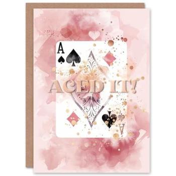 Spade‑Shaped Success Card – Female Design