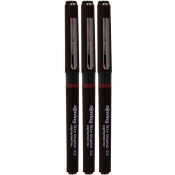 Bolsa de rotuladores Rotring 0.2, 0.4, 0.8 mm