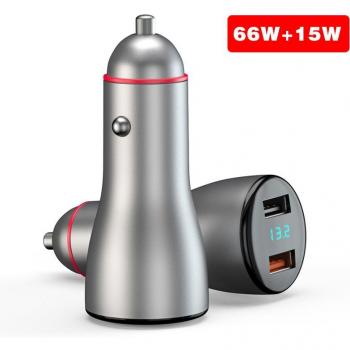 100W Dual USB Car Charger for Smartphones