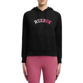 Reebok Sweat Polaire Femme Noir Logo Ombre L
