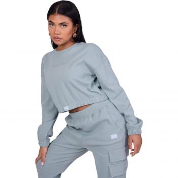 Sweat ample élastiqué femme Project X Paris couleur turquoise taille L