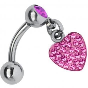 ADELIA´S Damen Bauchnabelpiercing in pink