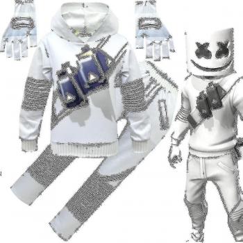 Costume Party Enfant Marshmello 3D