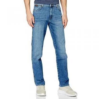 Texas Low Stretch Straight Jeans von Wrangler für Herren – „Worn Broke“, Passform 40W/30L