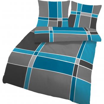 Biber Bettwäsche Karo Design 135x200 cm