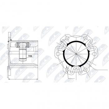 Drive Shaft Coupler NTY AU‑003