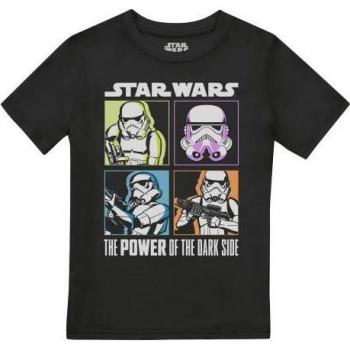 T-shirt da ragazzo Star Wars Four Box Trooper 5-6 anni nero