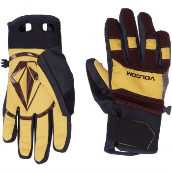 Volcom Männer Crail Velcro Cinch Schneehandschuhe – Harz Gold – M
