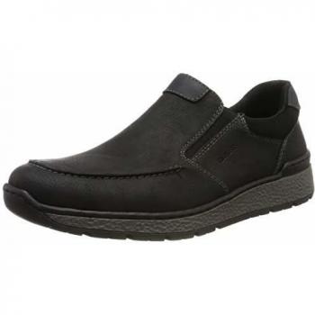 Rieker Herren Slipper B9062, Schwarz, 46 EU