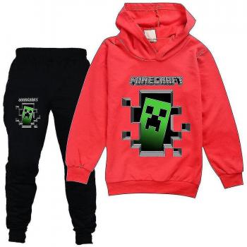 Outfit Minecraft Rojo para Niños 7-8 Años