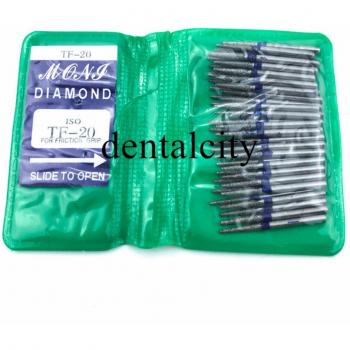 50pcs TF Series High-Speed Dental Diamond FG Burs for Polishing