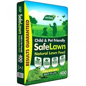 Westland SafeLawn LARGE 400 m2 Child and Pet Friendly Natural Lawn Feed 14 Kg