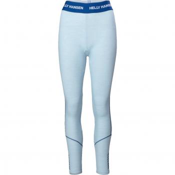Mallas térmicas Helly Hansen Lifa Merino Midweight para mujer color azul claro