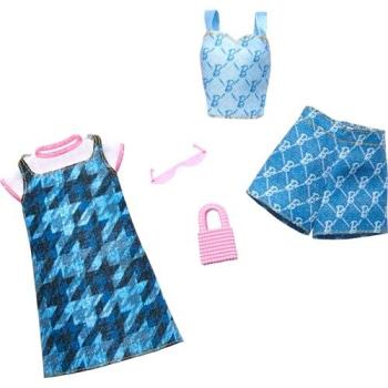 Modepop Denim Collectie: Barbie outfitset met jurk, top, shorts en extra accessoires