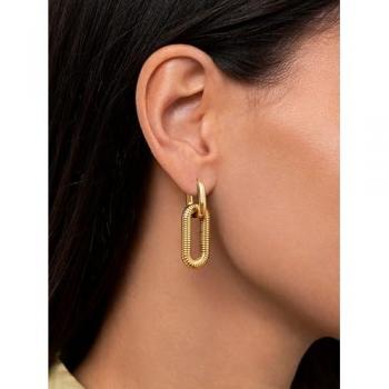 Oro Twist Pendientes Mujer