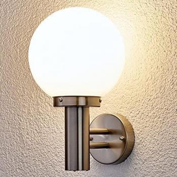 Lindby Applique d'extérieur Nada en inox