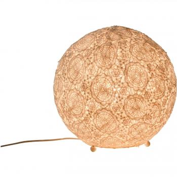 MiaVILLA “Granny‑Look” Bodenlicht – Weiß, 30 cm Durchmesser