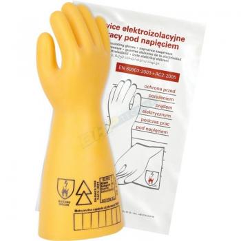 Gant électro-isolant Secura ELSEC 5 kV Classe 0 Jaune Taille 10