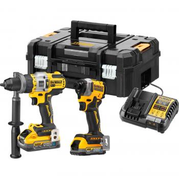 DeWalt DCK2052H2 18V XR Lithium-Ion Twin Kit with 1 x 4.0ah & 1 x 2.0ah Li-ion Powerstack Charger Case