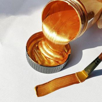 60ml Metallic Gold Paint for Graffiti