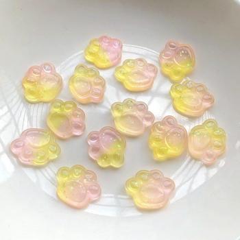 Rainbow Bear Paw Flatback Resin for DIY Projects