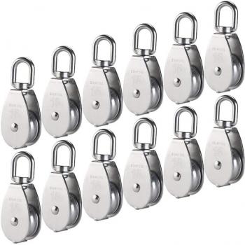 12 Pcs M15 Wire Rope Pulley Block