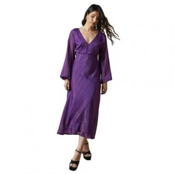 Oasis Occasion Glitter Stripe Cowl Midaxi Dress