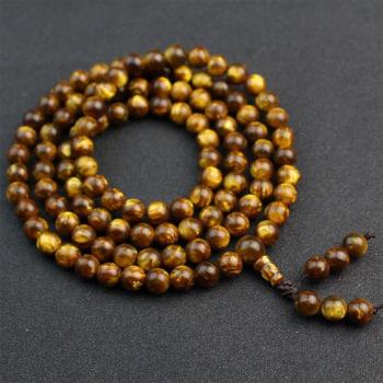 108 Bead Golden Sea Willow Rosary