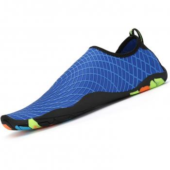Quick Dry Swim Shoes by Saguaro, Blue, Suitable for Men and Women, Size 7