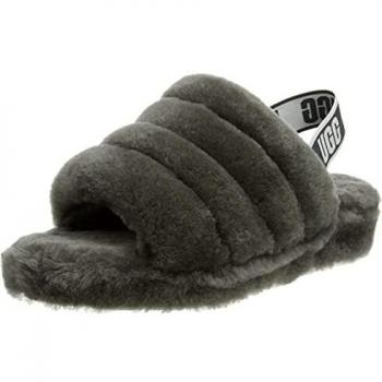 UGG Fluff Yeah Damen‑Slide – Kohle‑Logo