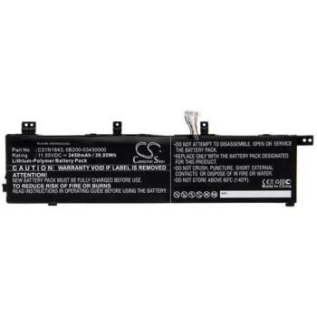 Batteria VHBW 3450 mAh 11,55 V Li‑Poly per Asus Vivobook S15