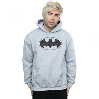 DC Comics Men's Batman One Color Logo Hoodie
