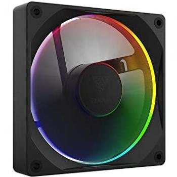 Gamdias Aeolus M3 RGB 120 mm Ventilateur de Refroidissement, Pack 4 unités